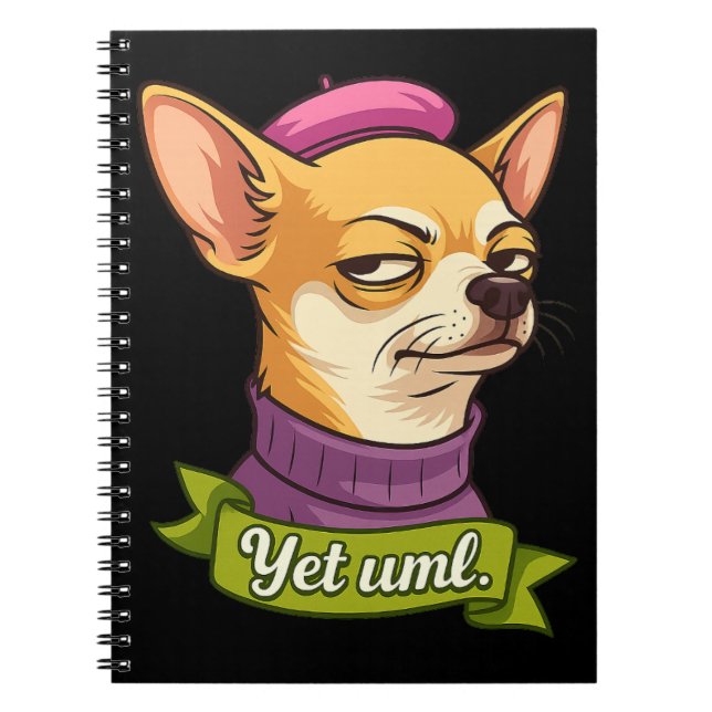 Frecher Chihuahua-Aufkleber  Notizblock (Vorderseite)