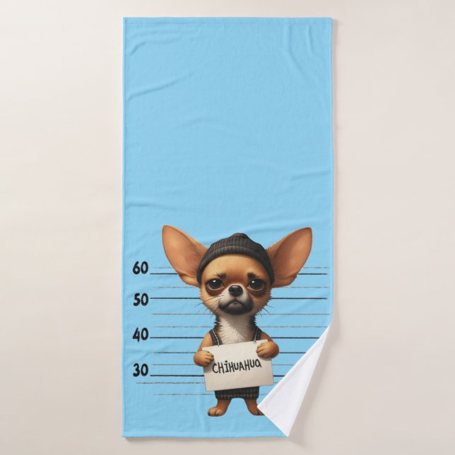 Frecher Chihuahua Badehandtuch (Badehandtuch)