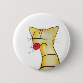 frecher Katzenknopf Button