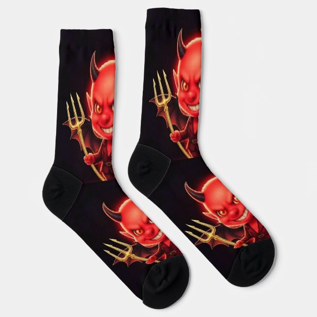 Frecher kleiner Teufel Socken (Rechts)