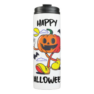Frecher Kürbis Frohes Halloween-Geschenk Thermosbecher