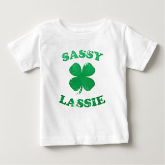 Frecher Mädchen-St Patrick Tag Baby T-shirt