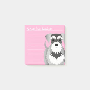 Frecher MiniaturSchnauzer niedlich Post-it Klebezettel