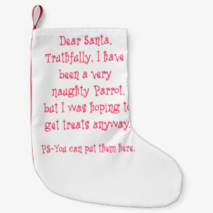 Frecher Papagei Kleiner Weihnachtsstrumpf
