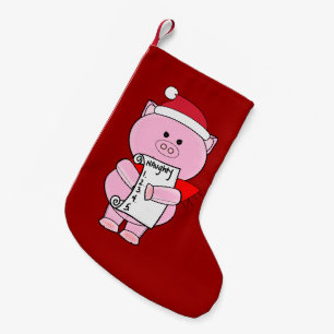 Frecher Piggy WeihnachtsStrumpf Kleiner Weihnachtsstrumpf