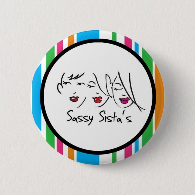 Frecher Sistas Logoknopf Button (Vorderseite)