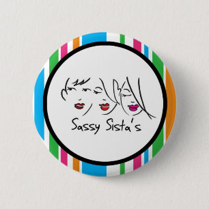 Frecher Sistas Logoknopf Button