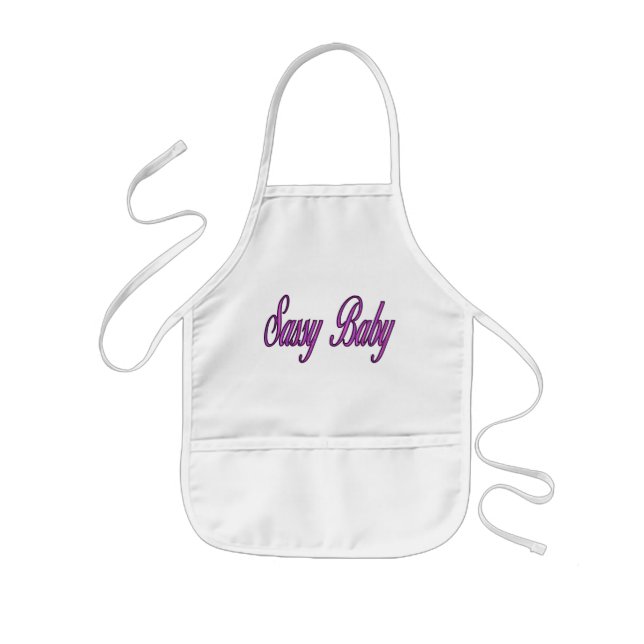 freches Babyrosa Kinderschürze (Vorne)