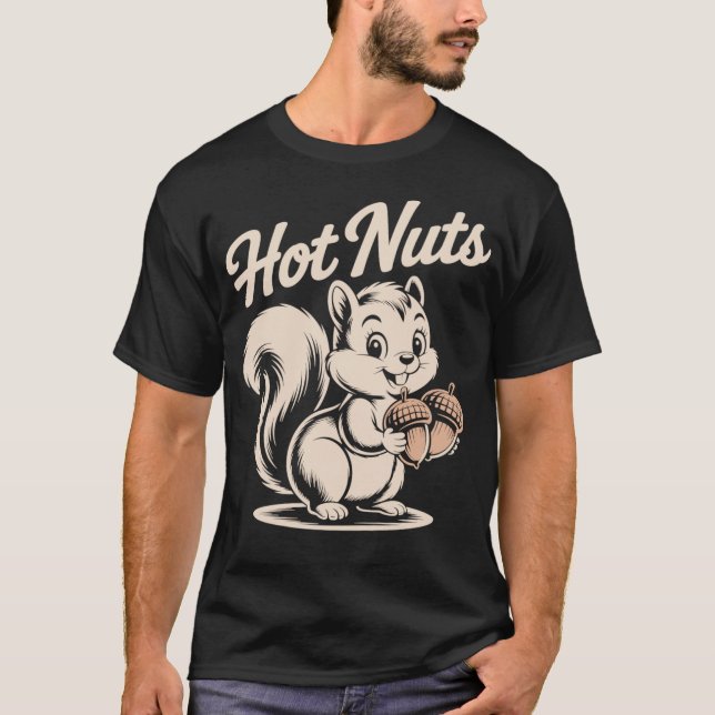 Freches Eichhörnchen - Hot Nuts Shirt (Vorderseite)