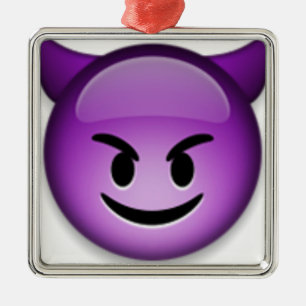 Freches Emoji stellen gegenüber Ornament Aus Metall
