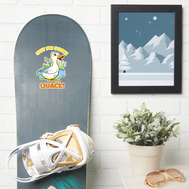 Freches Enckling! Aufkleber (Snowboard)