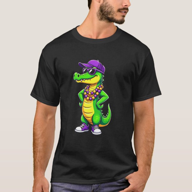 Freches Gator Gras T-Shirt (Vorderseite)