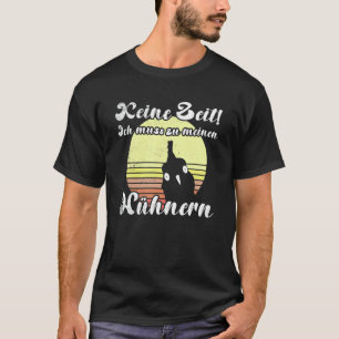 Freches Hühner-Sonnenuntergang Muss Meine Hickens- T-Shirt