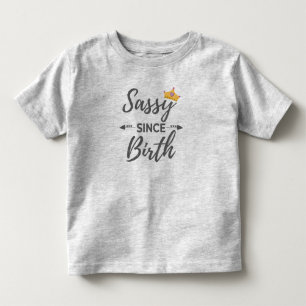 Freches Mädchen-Geschenk Frech seit Geburt Geschen Kleinkind T-shirt