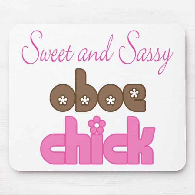 Freches Oboe Küken Mousepad (Vorne)