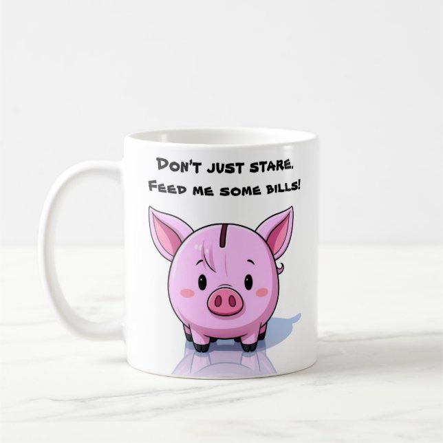 freches Schwein Kaffeetasse (Links)
