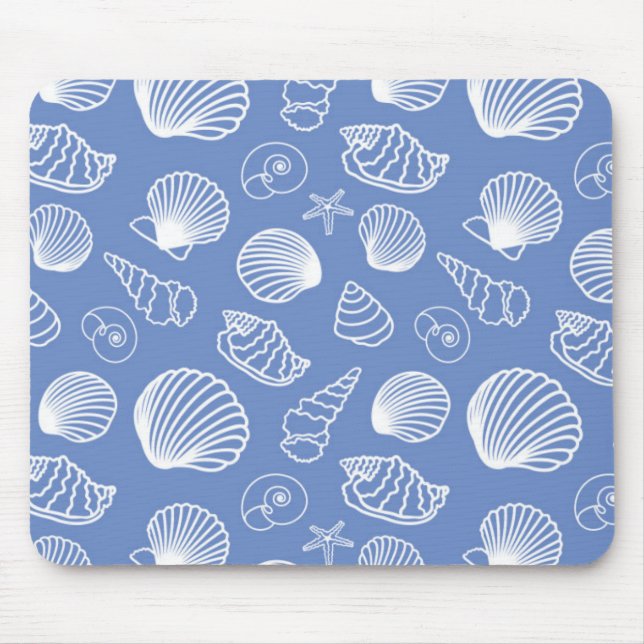 Freches Seashell-Muster Mousepad (Vorne)