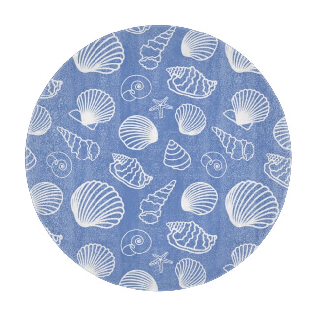 Freches Seashell-Muster Schneidebrett (Vorderseite)