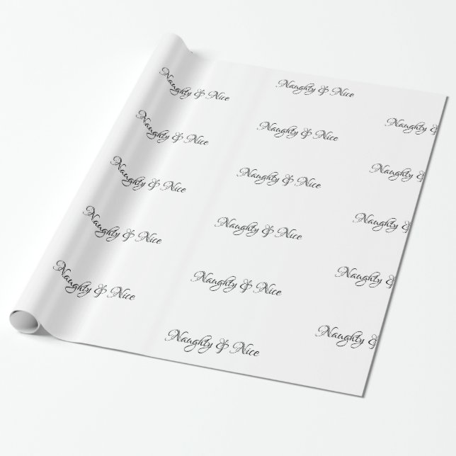 Freches u. Nizza BlackScript - Geschenkpapier (Ungerollt)