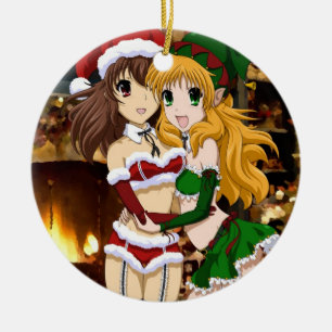 Freches Weihnachten Keramikornament