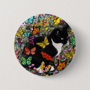 Freckles in den Schmetterlingen - Button