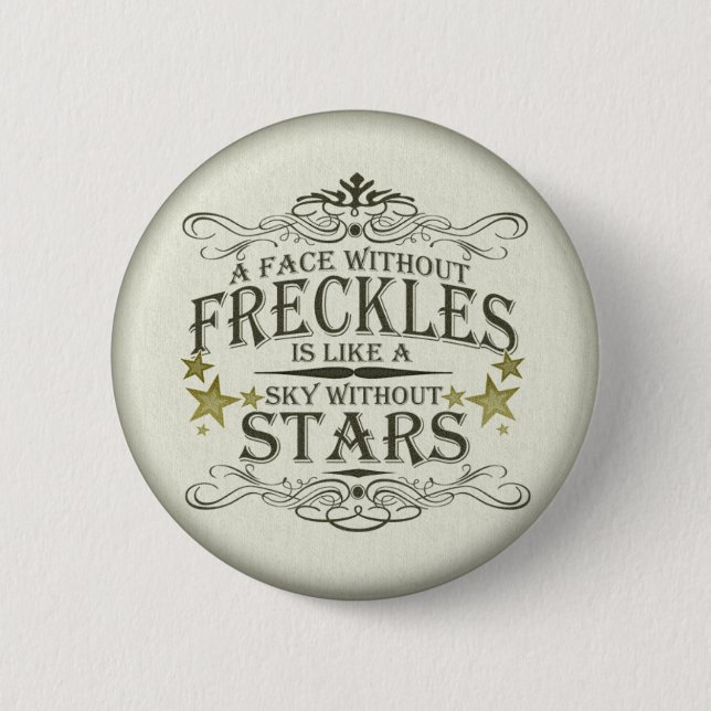 Freckles sind niedlich button (Vorderseite)