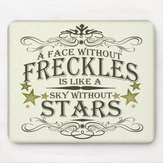 Freckles sind niedlich mousepad (Vorne)