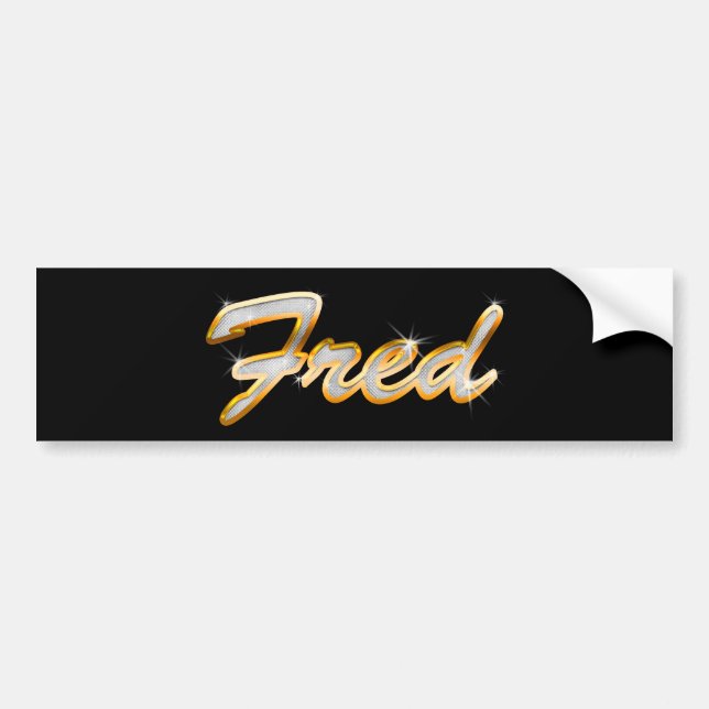 Fred Bling Autoaufkleber (Vorne)