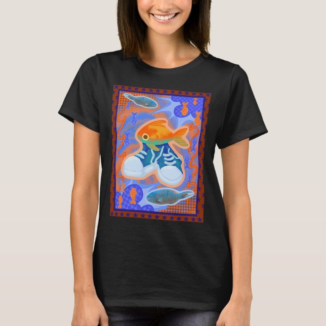 Fred der Fisch Grafik T-Shirt (Vorderseite)