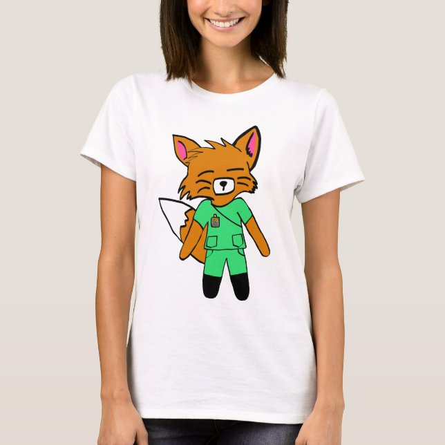 Fred die Krankenschwester Fox T-Shirt (Vorderseite)