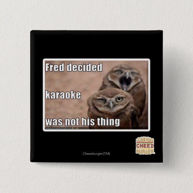 Fred entschied button (Vorderseite)