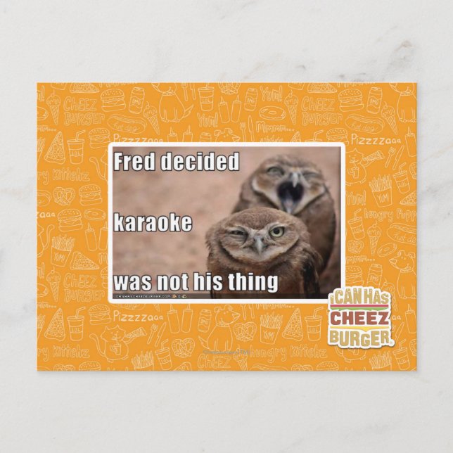 Fred entschied postkarte (Vorderseite)