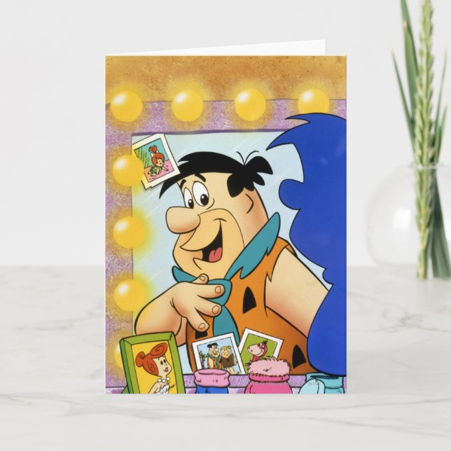 Fred Flintstone Look in Mirror Karte (Vorderseite)