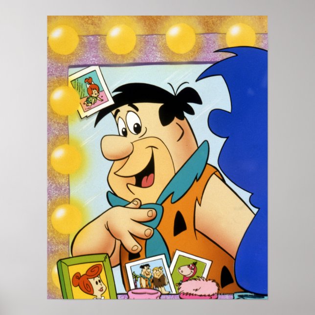 Fred Flintstone Look in Mirror Poster (Vorne)