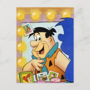 Fred Flintstone Look in Mirror Postkarte