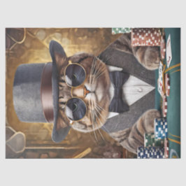 Fred ist nicht verwirrt, Cat Plays Cards Seidenpapier