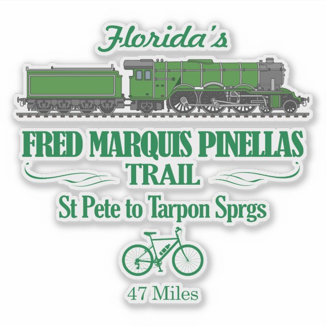 Fred Marquis Pinellas Trail (RT2) Aufkleber (Vorderseite)