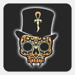 Fred Samedi Quadratischer Aufkleber