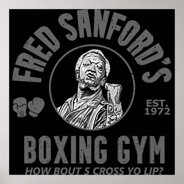 Fred Sanfords Boxing Gym TShirt Poster (Vorne)