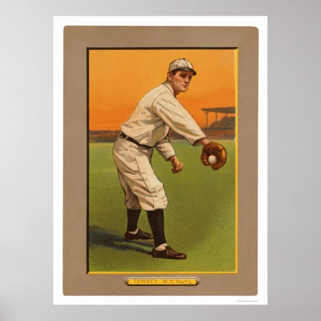 Fred Tenney Giants Baseball 1911 Poster (Vorne)