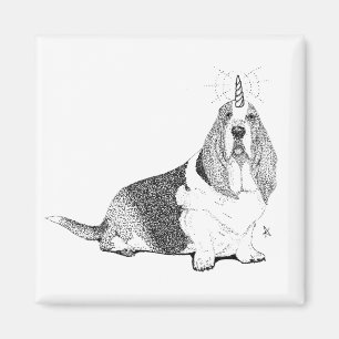 Fred the Bassetcorn Magnet