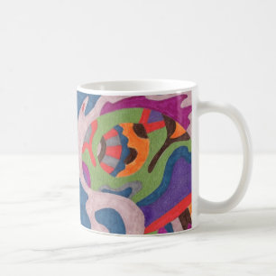 Fred the Cosmic Worm, Abstrakt Art Tasse