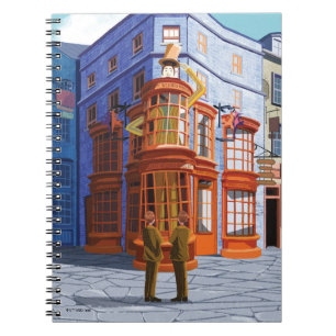 Fred und George bei Weasleys Wizard Wheezes Notizblock