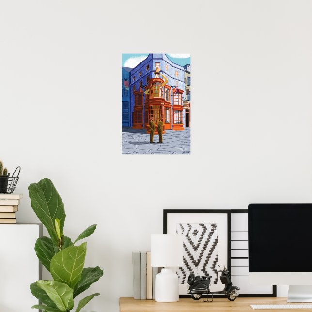 Fred und George bei Weasleys Wizard Wheezes Poster (Heimbüro)