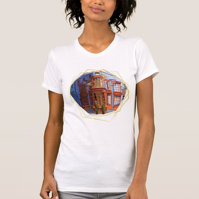 Fred und George bei Weasleys Wizard Wheezes T-Shirt (Vorderseite)