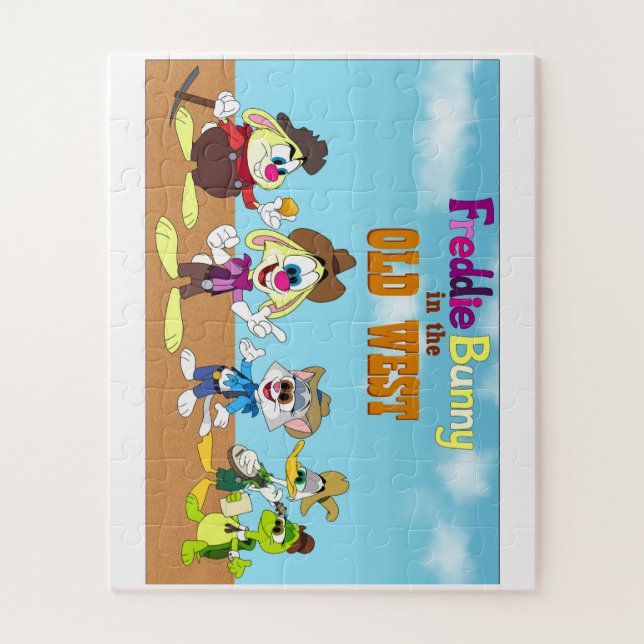 Freddie Bunny im alten Westen Puzzle (Vertikal)