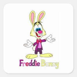 Freddie Bunny Quadratisches Aufkleber