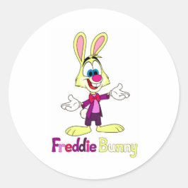 Freddie Bunny Rundum-Aufkleber Runder Aufkleber