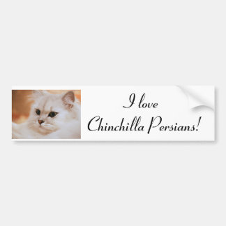 Freddie ~ Chinchilla-Perser Autoaufkleber