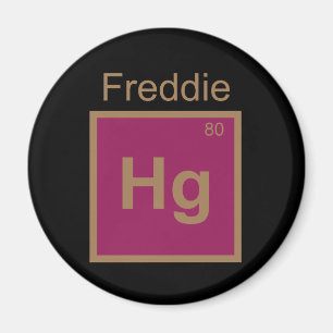 Freddie Hg (Merkur) Element Pun Magnet